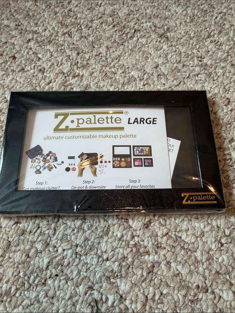 Large Magnetic Makeup Palette – Black - Picture 3 of 3
